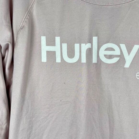 Hurley Light Pink Dolman Sleeve Sweatshirt Large - Picture 2 of 9